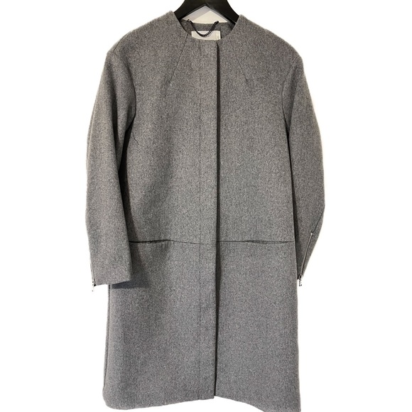 H&M Gray 3/4 Coat Sz 4 - Picture 2 of 11